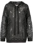 Dorothee Schumacher Lace Panel Hoodie - Grey