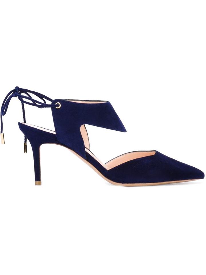 Nicholas Kirkwood Leda Pumps, Women's, Size: 37, Blue, Leather/suede