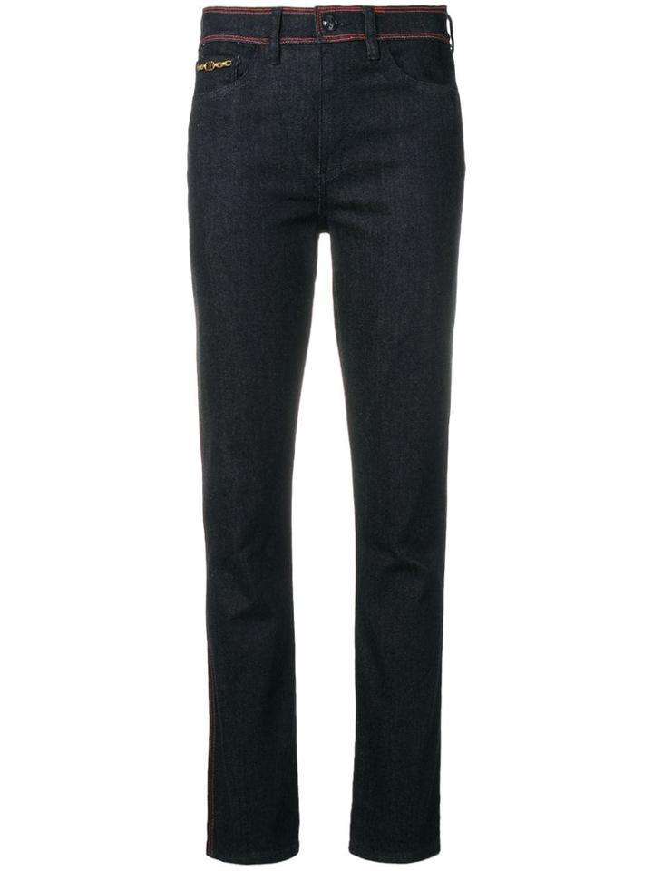 Tory Burch Tapered Mid-rise Jeans - Blue