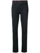 Tory Burch Tapered Mid-rise Jeans - Blue