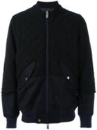 Sacai Quilted Bomber, Men's, Size: 3, Black, Cotton/polyester/wool