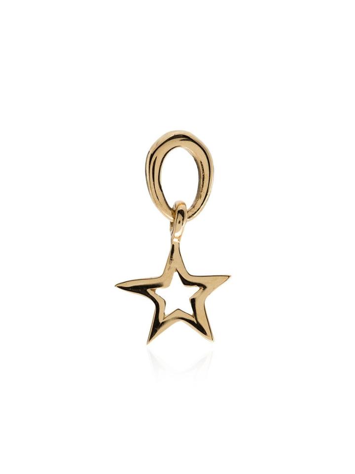 Loquet 18kt Yellow Gold Star Motif Earring Pendant - Metallic