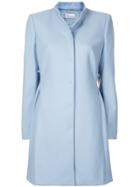 Red Valentino Ruffle Detail Coat - Blue