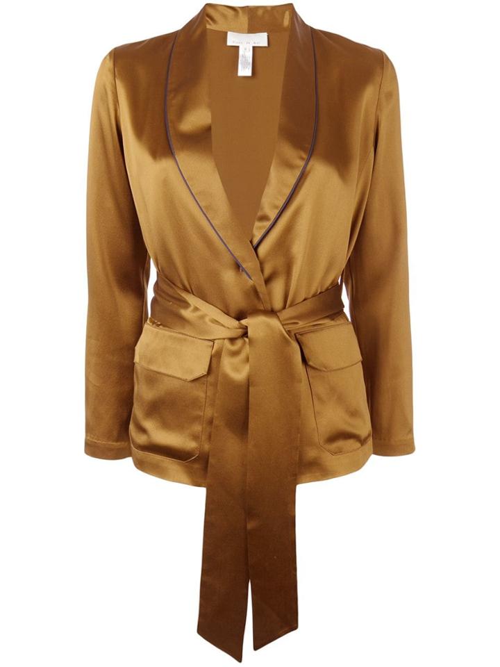 Fleur Du Mal Tie-waist Blazer - Green