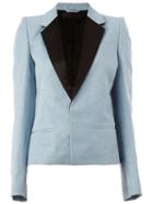 Haider Ackermann Classic Blazer, Women's, Size: 38, Blue, Silk/cotton/linen/flax/rayon