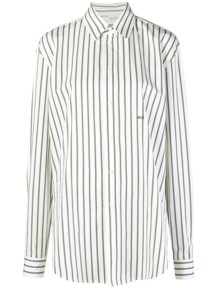 Off-white Embroidered Logo Shirt