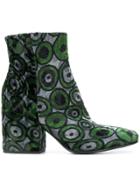 Fausto Zenga Velvet Ankle Boots - Multicolour