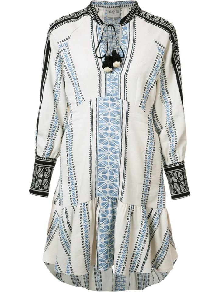Sea Shift Tunic Dress - White