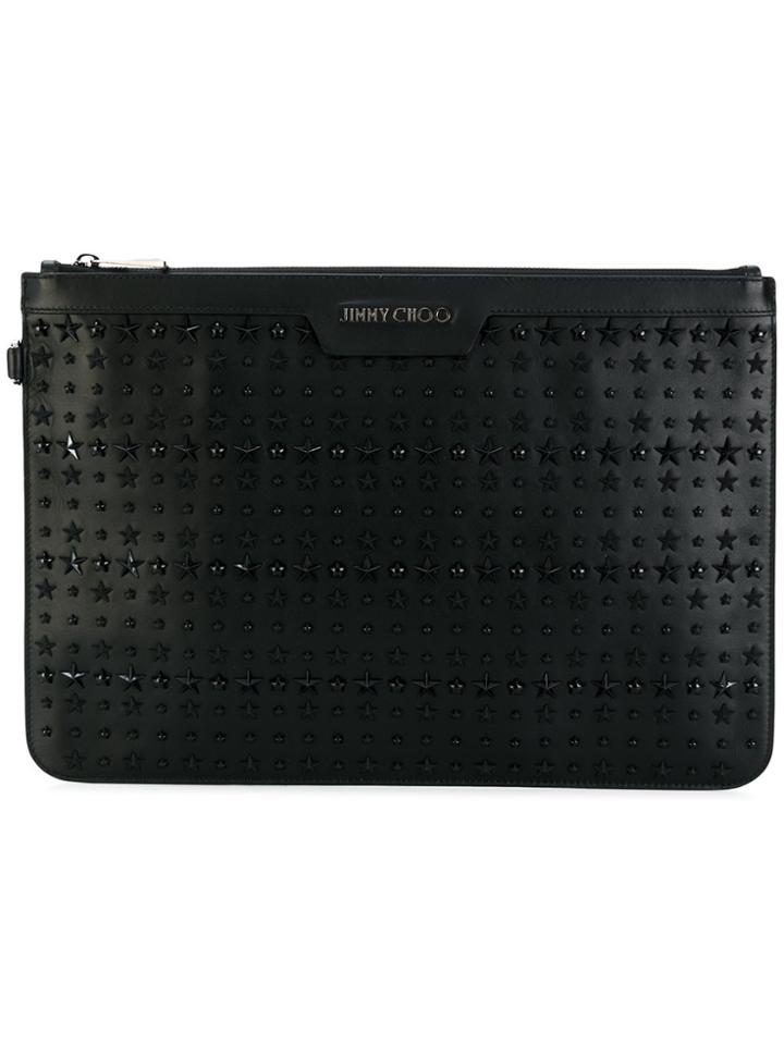 Jimmy Choo 'derek' Studded Pouch - Black