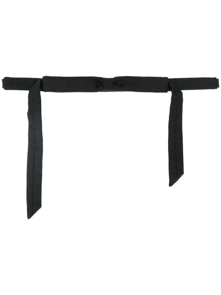 Ann Demeulemeester Thin Bow Tie - Black
