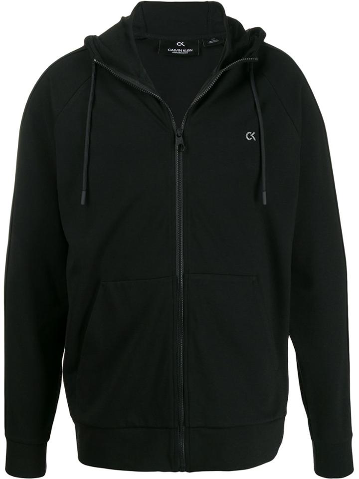 Calvin Klein Hooded Track Jacket - Black