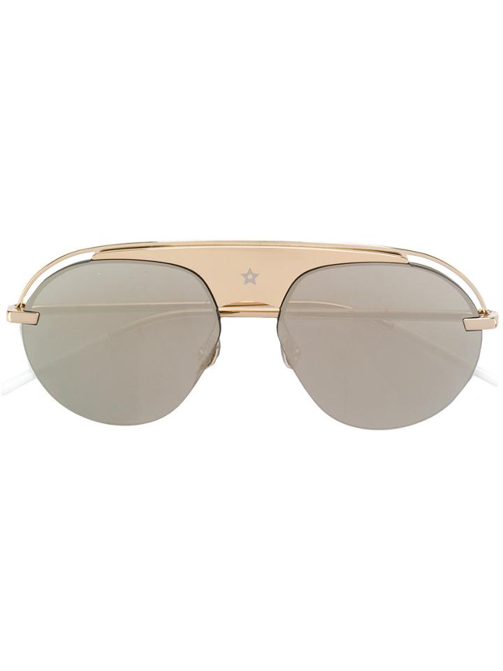 Dior Eyewear Bar Sunglasses - Metallic
