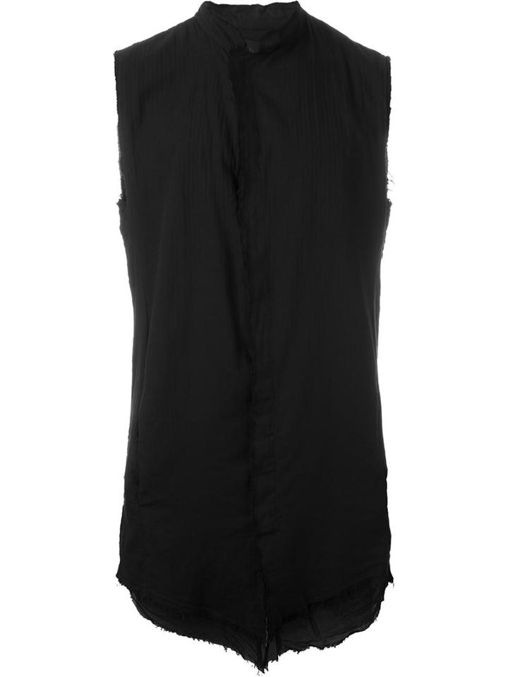 Thom Krom Raw Edge Sleeveless Shirt