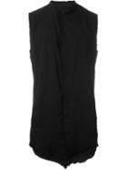 Thom Krom Raw Edge Sleeveless Shirt
