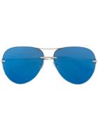 Christopher Kane Eyewear Tinted Aviator Sunglasses - Metallic