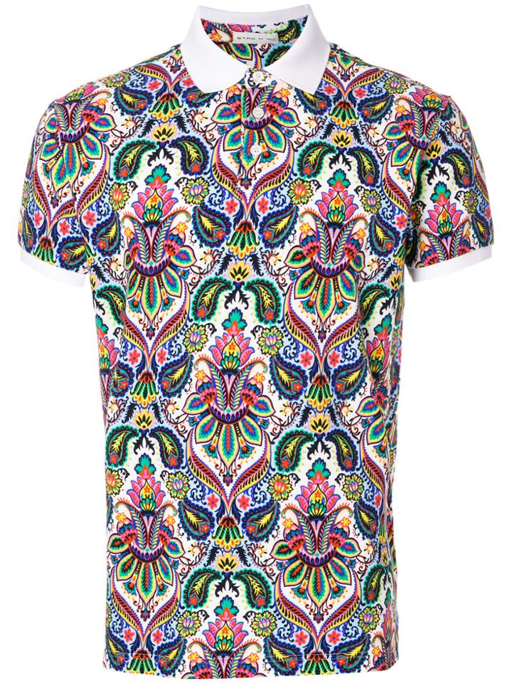 Etro Printed Polo Shirt - Multicolour