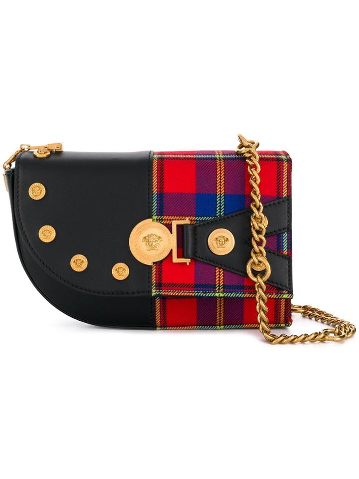 Versace Small The Clash Shoulder Bag - Black