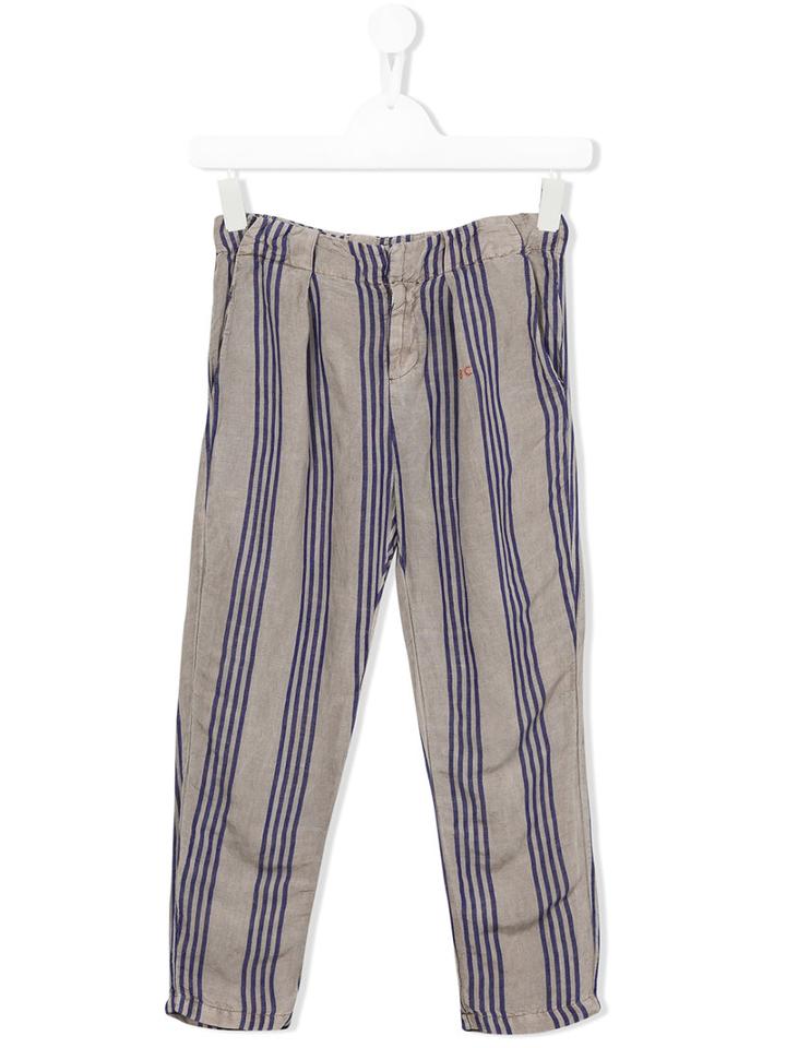 Bobo Choses Striped Trousers, Toddler Boy's, Size: 5 Yrs, Grey