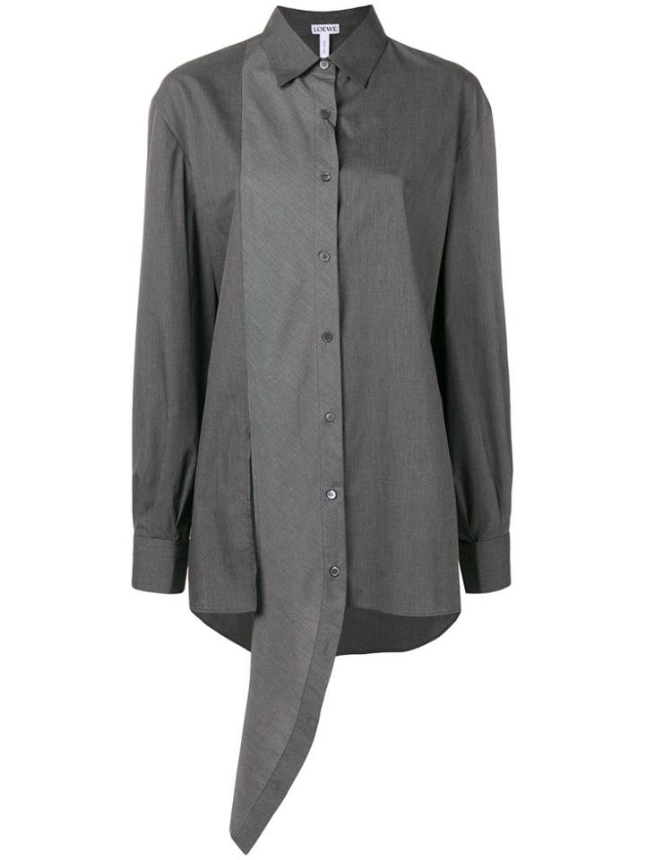 Loewe Asymmetric Two-tone Shirt - Grey