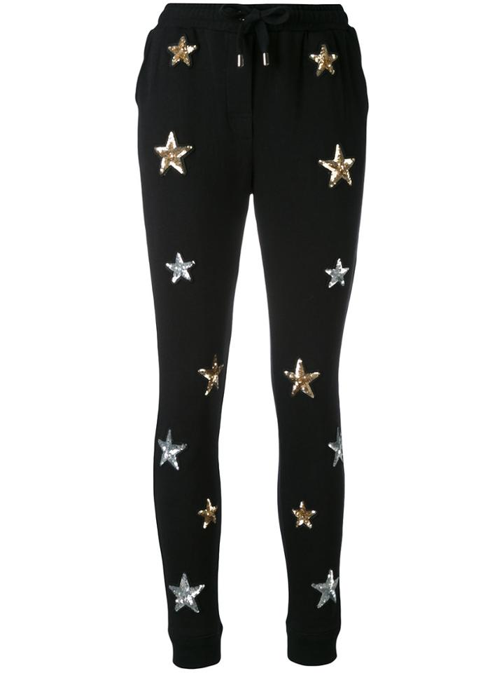 Zoe Karssen Star Patch Track Pants - Black