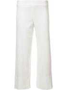 Cushnie Et Ochs Straight Cropped Trousers, Women's, Size: 4, Viscose/spandex/elastane