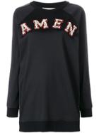 Amen Logo Patch Sweatshirt - Black