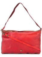 Campomaggi Studded Trim Shoulder Bag, Women's, Red, Leather