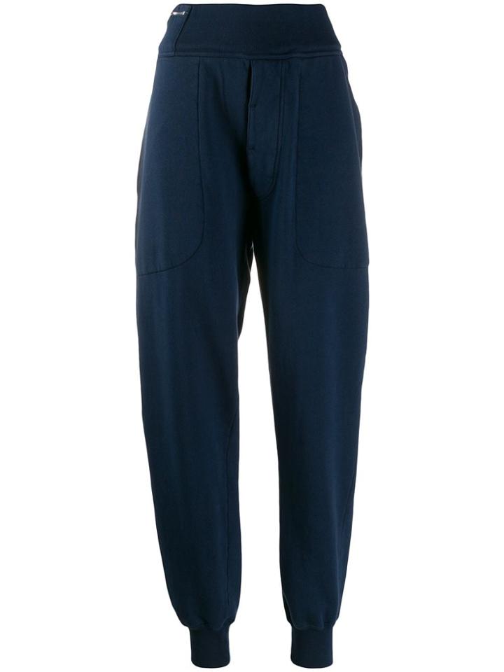 Katharine Hamnett London Drop-crotch Tapered Trousers - Blue