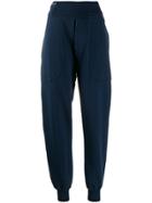 Katharine Hamnett London Drop-crotch Tapered Trousers - Blue