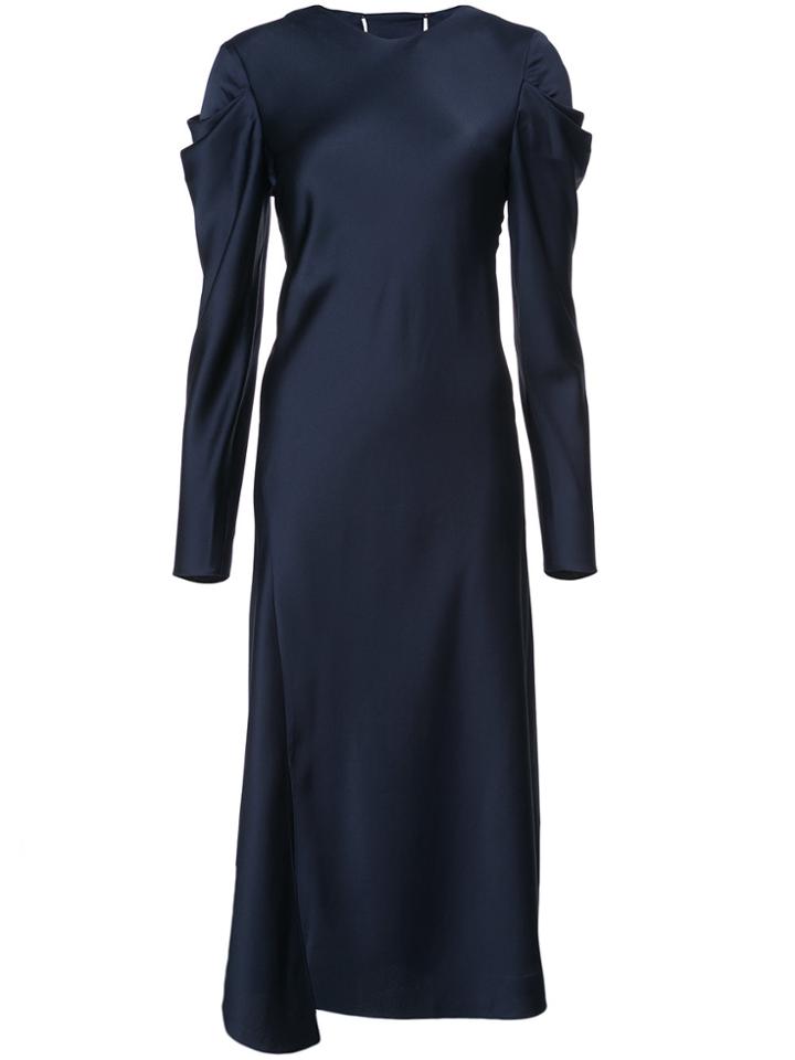 Tibi Drape Sleeve Dress - Blue