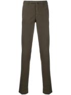 Incotex Skinny Chino Trousers - Green