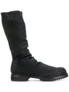 Rick Owens Ruched Boots - Black