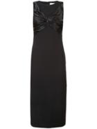 Cinq A Sept Gathered Front Dress - Black