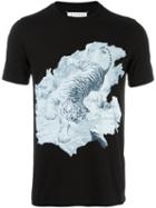 Maison Margiela Tiger Print T-shirt, Men's, Size: 48, Black, Cotton