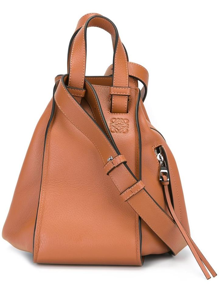 Loewe Contrast Stitching Tote Bag, Women's, Brown