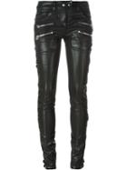 Faith Connexion Lace-up Biker Trousers, Women's, Size: 27, Black, Cotton/spandex/elastane