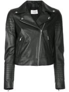 Yves Salomon Perfecto Leather Jacket - Black