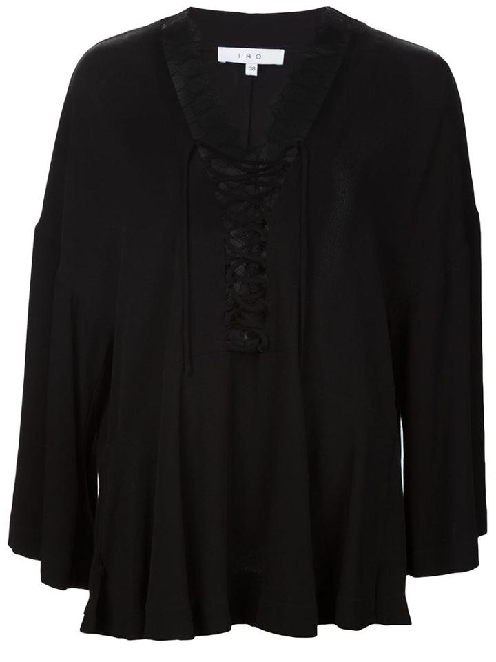 Iro Lace-up Blouse