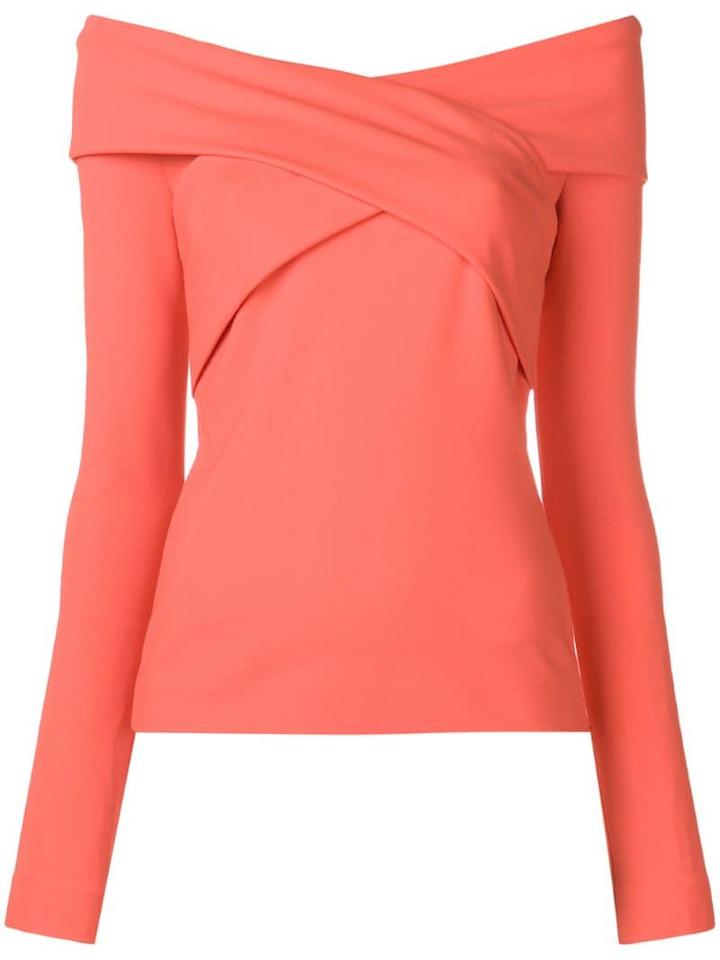 Emilio Pucci Off-shoulder Crossover Top - Orange