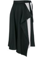 Carven Asymmetric Detailed Skirt - Black