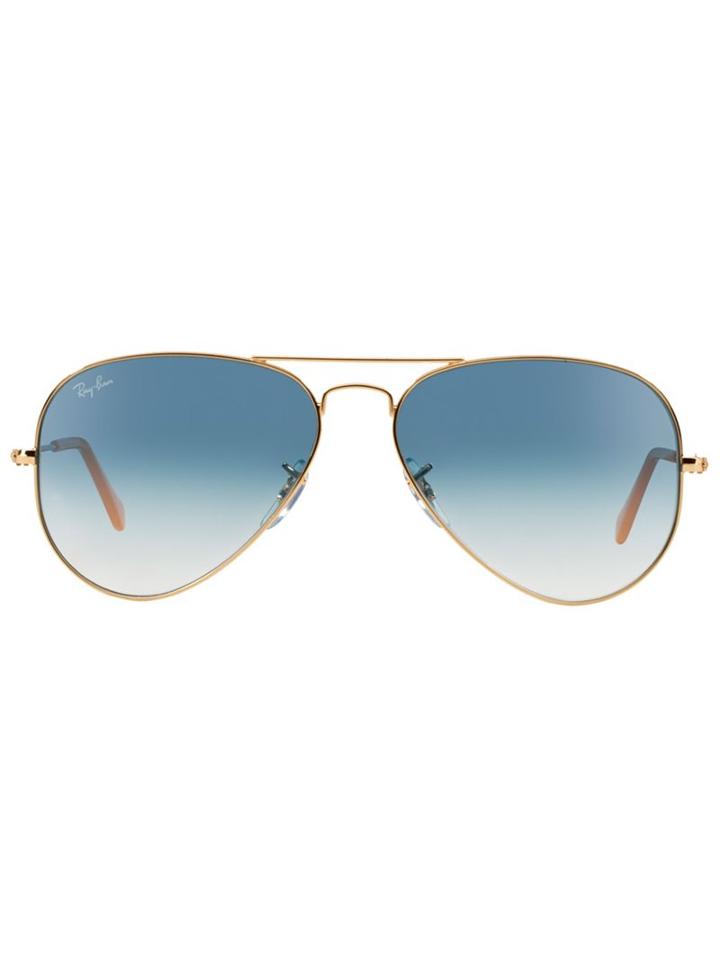 Ray-ban Aviator Frame Sunglasses, Women's, Grey, Acrylic