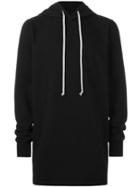 Rick Owens Drkshdw Long Length Hoodie, Men's, Size: Large, Black, Cotton