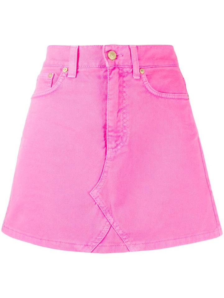 Chiara Ferragni Denim Mini Skirt - Pink