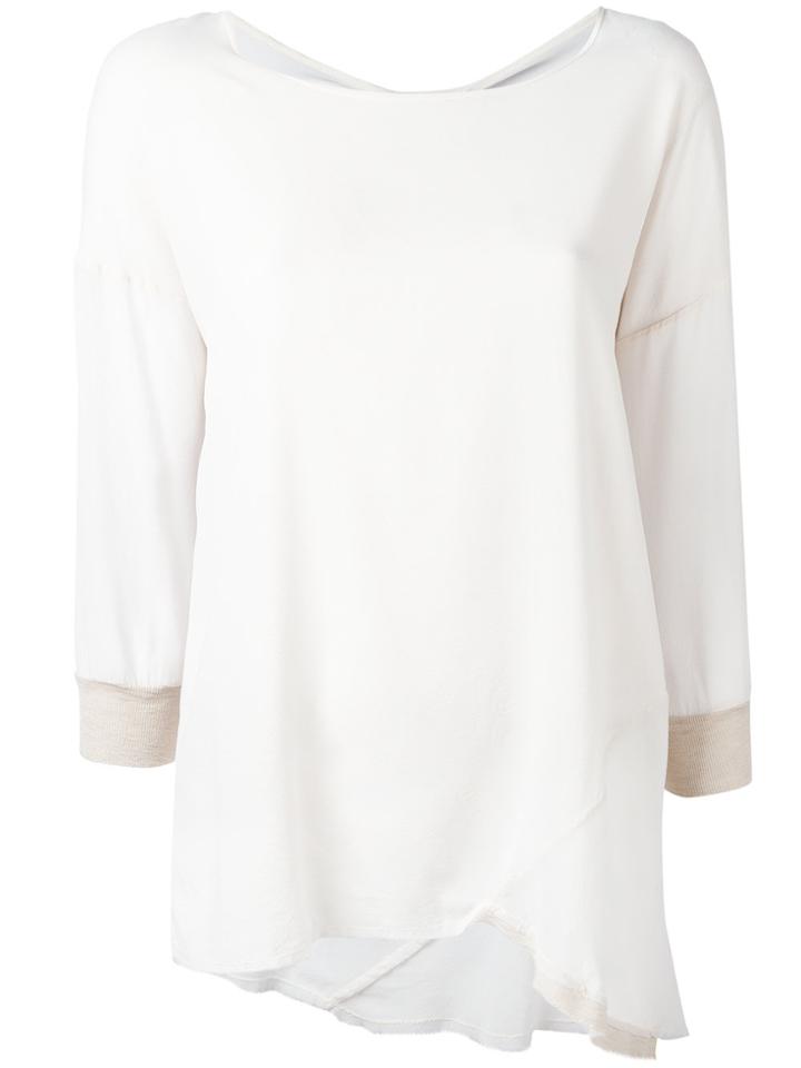 Kristensen Du Nord Asymmetric Seam Blouse - Nude & Neutrals