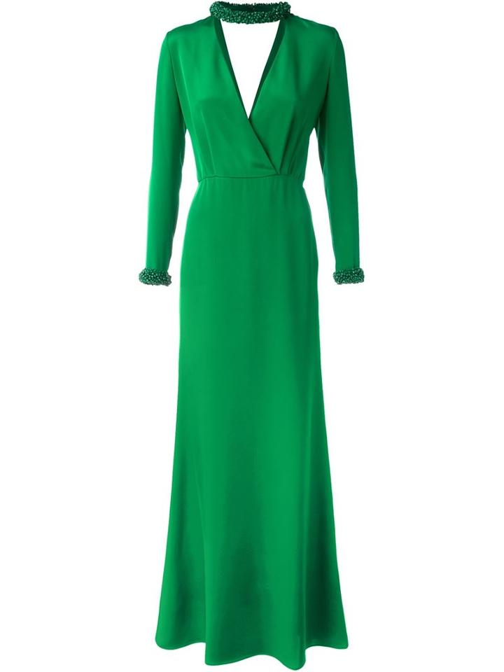 Emilio Pucci Beaded Collar Evening Dress