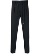 Barba Drawstring Tapered Trousers - Blue