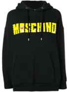 Moschino Pre-owned 2000's Logo Drawstring Hoodie - Black