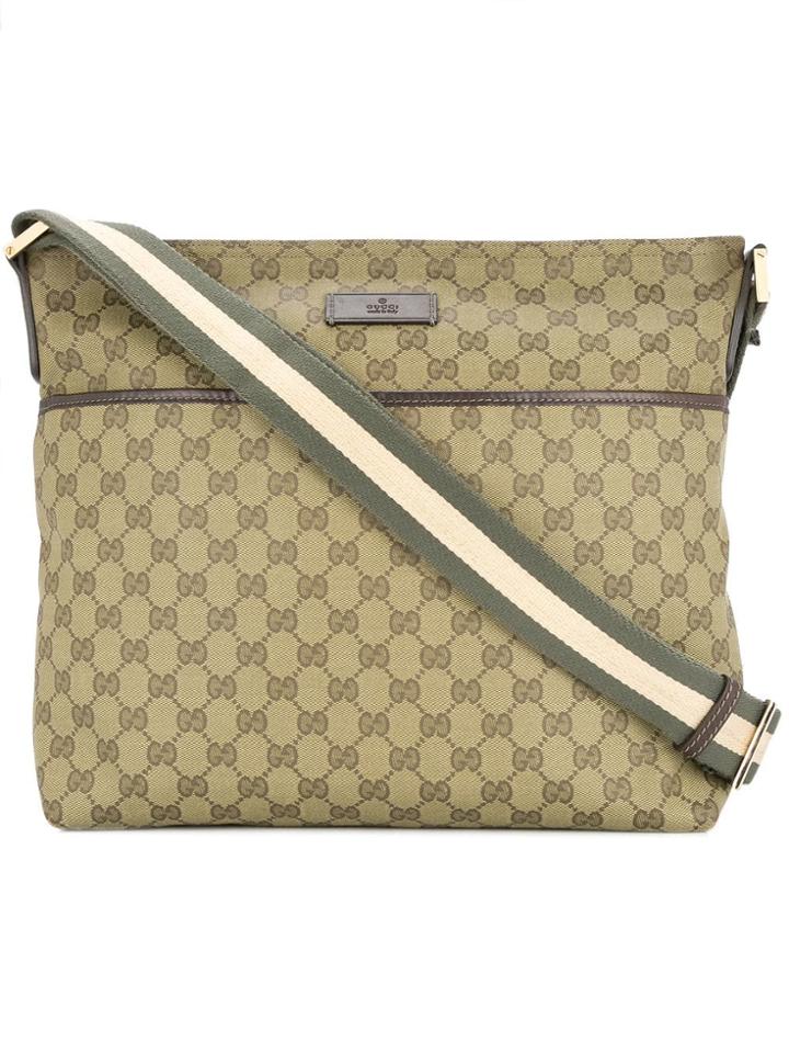 Gucci Vintage Gg Shoulder Bag - Green