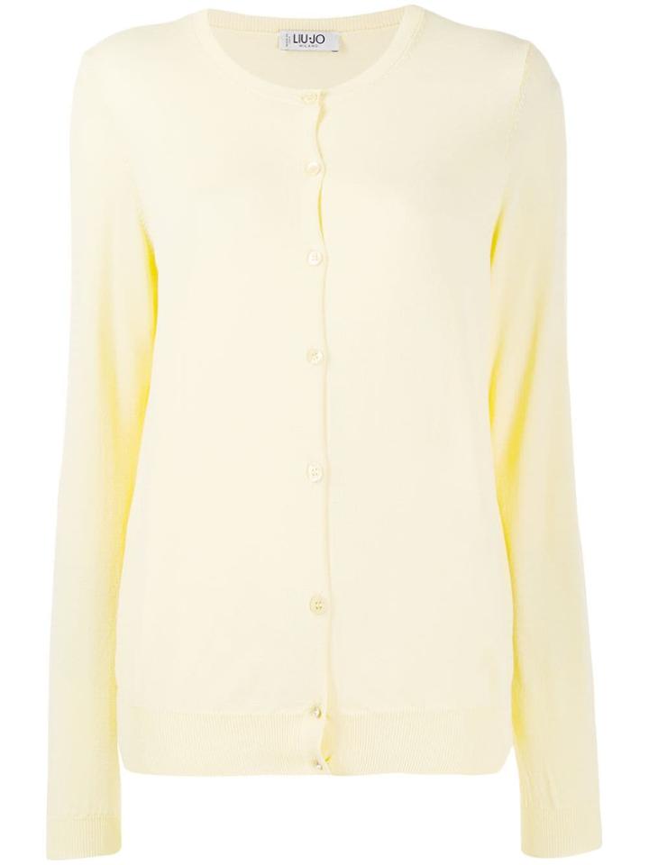 Liu Jo Round Neck Cardigan - Yellow
