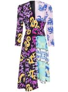 Tata Naka Printed Silk Dress - Pink Multi